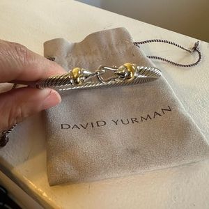 David Yurman Cable Classic Buckle Bracelet with 18k gold 5mm